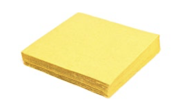 Serviette (PAP FSC Mix) 1-lagig gelb 33 x 33 cm [100 St.]