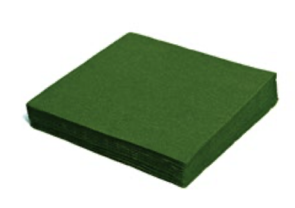 Serviette (PAP FSC Mix) 1-lagig dunkelgr&uuml;n 33 x 33 cm [100 St.]