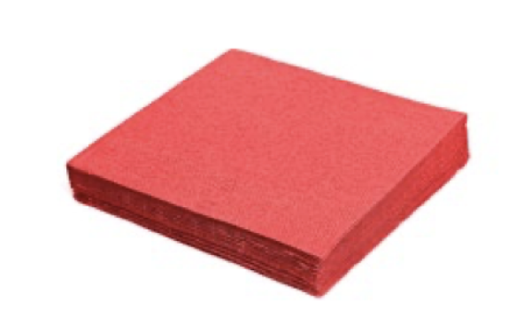 Serviette (PAP FSC Mix) 2-lagig rot 24 x 24 cm [250 St.]