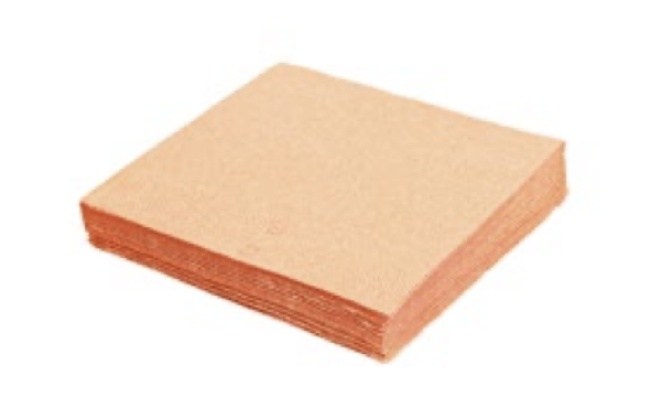 Serviette 2-lagig apricot 24 x 24 cm [250 St.]