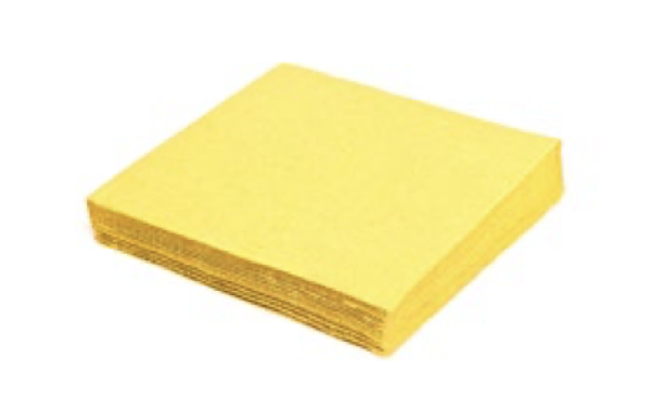 Serviette (PAP FSC Mix) 2-lagig gelb 24 x 24 cm [250 St.]