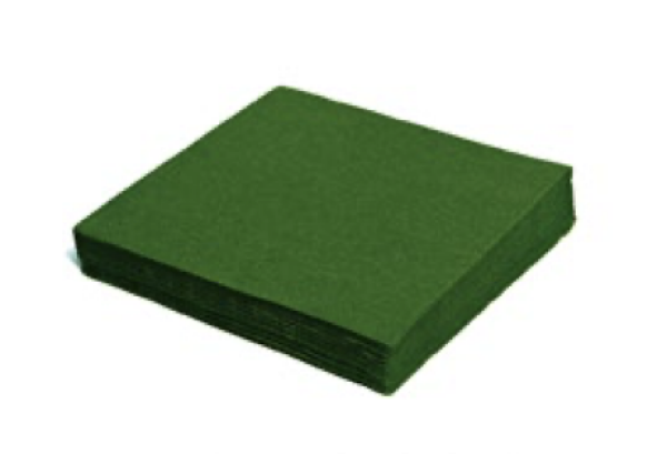 Serviette (PAP FSC Mix) 2-lagig dunkelgr&uuml;n 24 x 24 cm [250 St.]