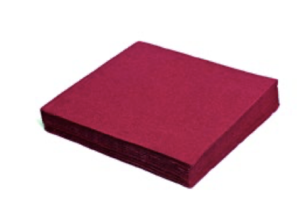 Serviette (PAP FSC Mix) 2-lagig bordeaux 24 x 24 cm [250 St.]