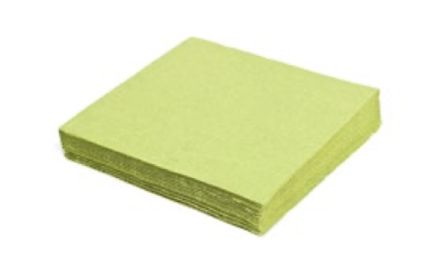 Serviette (PAP FSC Mix) 2-lagig gelbgr&uuml;n 24 x 24 cm [250 St.]