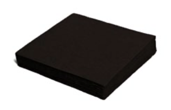 Serviette (PAP FSC Mix) 2-lagig schwarz 24 x 24 cm [250 St.]