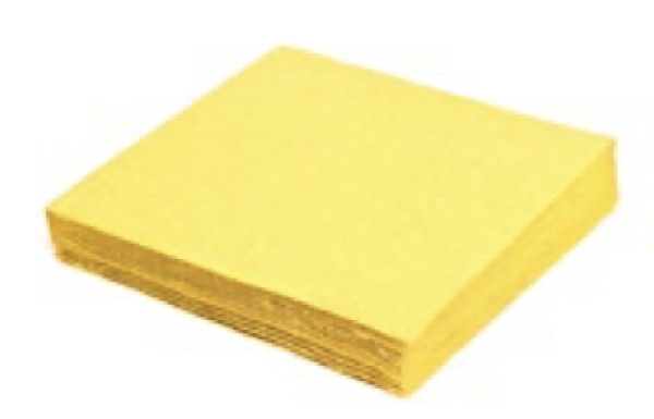 Serviette (PAP FSC Mix) 2-lagig gelb 33 x 33 cm [250 St.]