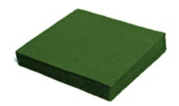 Serviette 2-lagig dunkelgr&uuml;n 33 x 33 cm [50 St.]