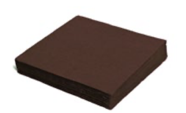 Serviette 2-lagig braun 33 x 33 cm [50 St.]