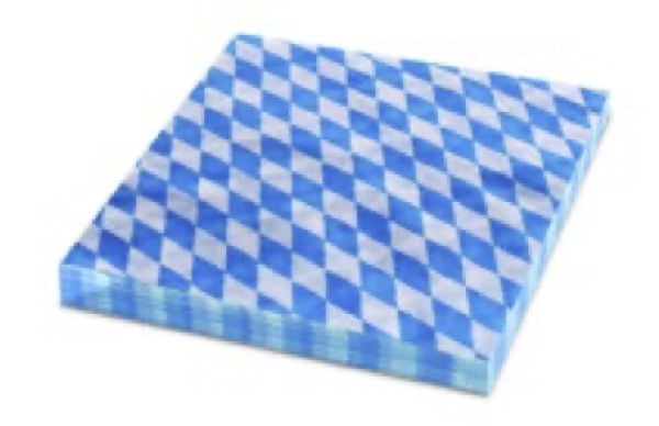 Serviette 3-lagig Bayern blau 33 x 33 cm [20 St.]