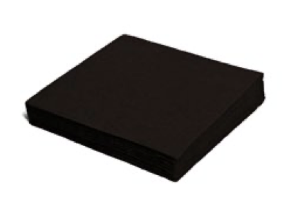 Serviette (PAP FSC Mix) 3-lagig schwarz 40 x 40 cm [250 St.]