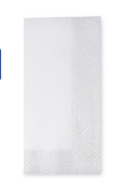 Serviette 1/8 Falz 2-lagig wei&szlig; 33 x 33 cm [250 St.]