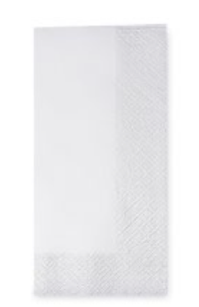 Serviette 1/8 Falz 2-lagig wei&szlig; 33 x 33 cm [250 St.]