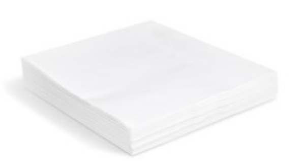Serviette (PAP-100% Zellstoff) 2-lagig wei&szlig; 40 x 40 cm
