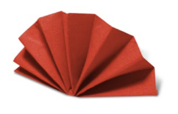Serviette (PAP FSC Mix) DekoStar rot 38 x 38 cm [50 St.]