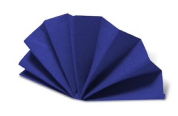 Serviette (PAP FSC Mix) DekoStar dunkelblau 38 x 38 cm [50 St.]