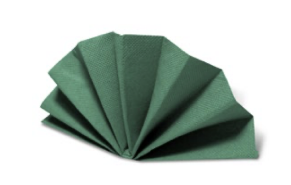Serviette (PAP FSC Mix) DekoStar dunkelgr&uuml;n 38 x 38 cm [50 St.]