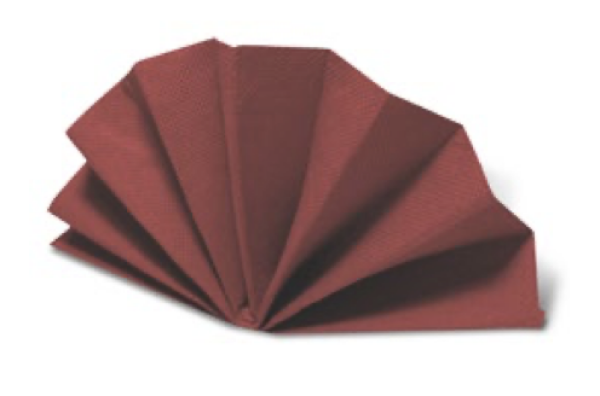 Serviette (PAP FSC Mix) DekoStar bordeaux 38 x 38 cm [50 St.]