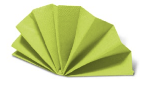 Serviette (PAP FSC Mix) DekoStar gelbgr&uuml;n 38 x 38 cm [50 St.]