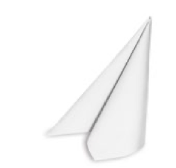 Serviette PREMIUM Airlaid wei&szlig; 40 x 40 cm [50 St.]