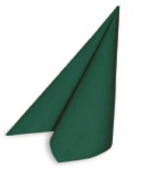 Serviette PREMIUM Airlaid dunkelgr&uuml;n 40 x 40 cm [50 St.]