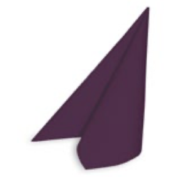Serviette (PAP-Airlaid FSC Mix) PREMIUM dunkelviolett 40 x 40 cm [50 St.]