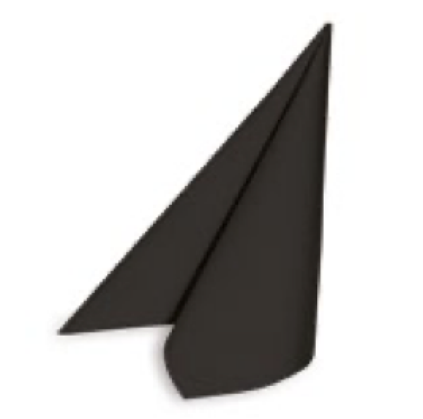 Serviette PREMIUM Airlaid schwarz 40 x 40 cm [50 St.]
