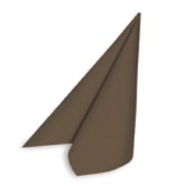 Serviette PREMIUM Airlaid braun 40 x 40 cm [50 St.]