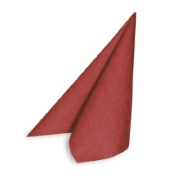 Serviette PREMIUM Airlaid Dekor-R rot 40 x 40 cm [50 St.]