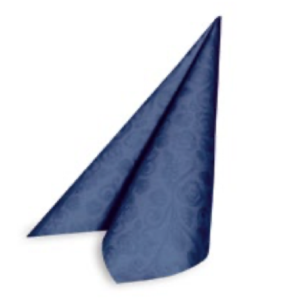 Serviette PREMIUM Airlaid Dekor-R dunkelblau 40 x 40 cm [50 St.]