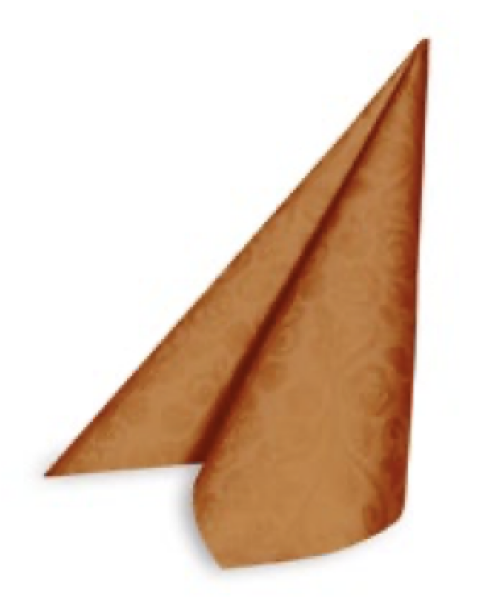 Serviette PREMIUM Airlaid Dekor-R terrakotta 40 x 40 cm [50 St.]