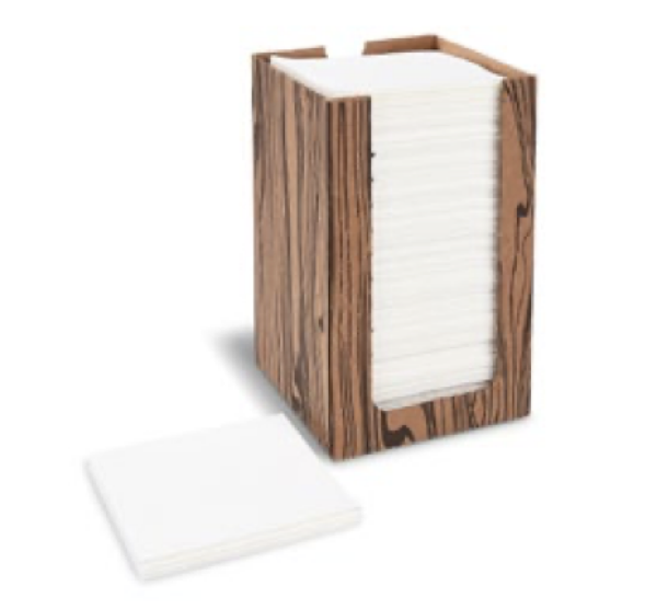 Serviette PREMIUM Airlaid wei&szlig; 20 x 20 cm im Spenderkarton [100 St.]