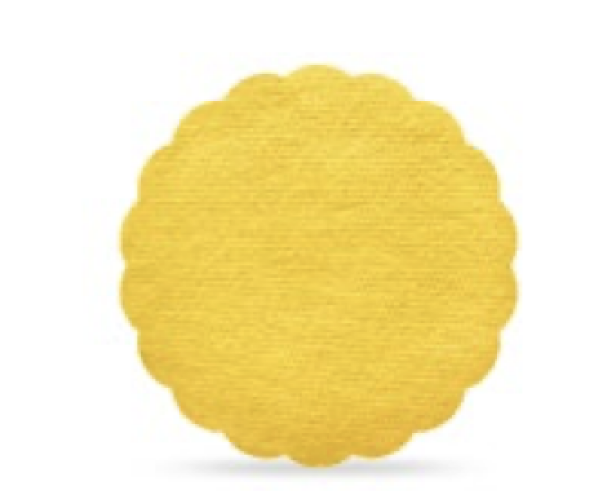 Untersetzer (PAP-Airlaid) PREMIUM gelb &Oslash;9cm [40 St.]