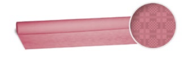 Damasttischtuch (PAP) gerollt rosa 1,2 x 8 m [1 St.]