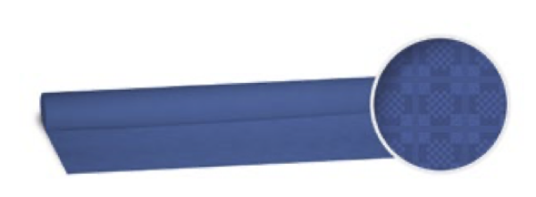 Damasttischtuch (PAP) gerollt dunkelblau 1,2 x 8 m [1 St.]