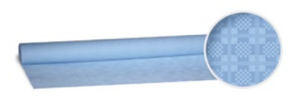 Damasttischtuch (PAP) gerollt hellblau 1,2 x 8 m [1 St.]