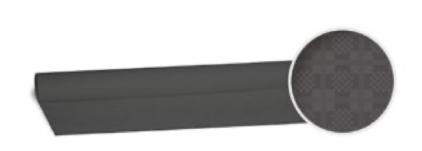 Damasttischtuch (PAP) gerollt schwarz 1,2 x 8 m [1 St.]