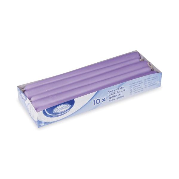 Spitzkerze flieder &Oslash;23 x 245 mm [10 St.]