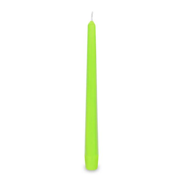Spitzkerze gelbgr&uuml;n &Oslash;23 x 245 mm [10 St.]