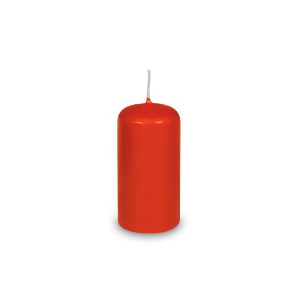 Stumpenkerze rot &Oslash;40 x 80 mm [4 St.]