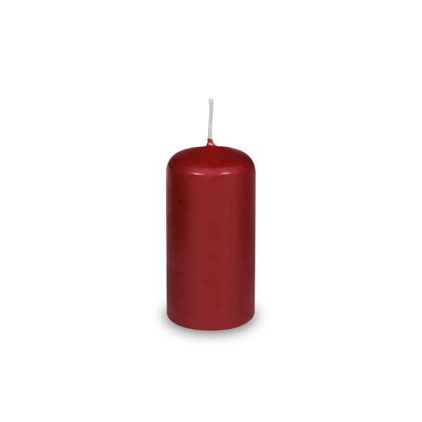 Stumpenkerze bordeaux &Oslash;40 x 80 mm [4 St.]