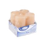 Stumpenkerze champagner &Oslash;40 x 80 mm [4 St.]