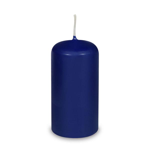 Stumpenkerze dunkelblau &Oslash;60 x 120 mm [1 St.]