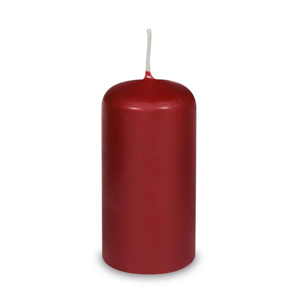 Stumpenkerze bordeaux &Oslash;60 x 120 mm [1 St.]