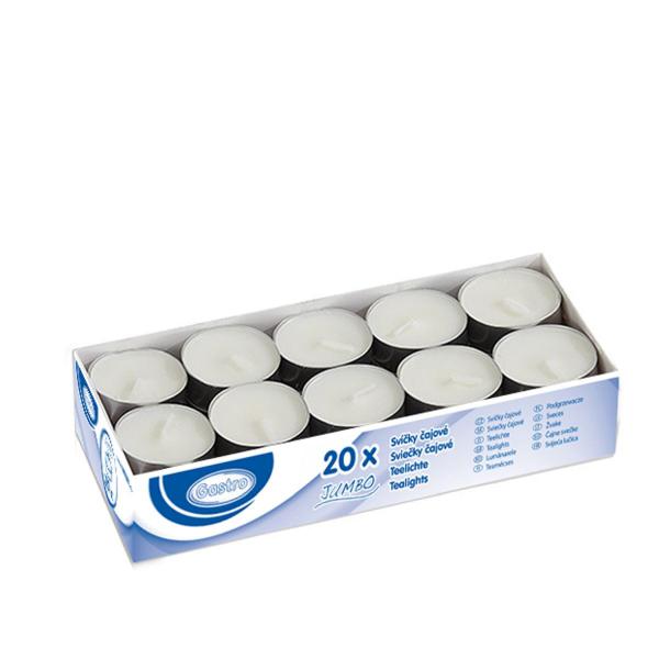 Teelicht &Oslash;58 x 20 mm `JUMBO` 10 Std. [20 St.]