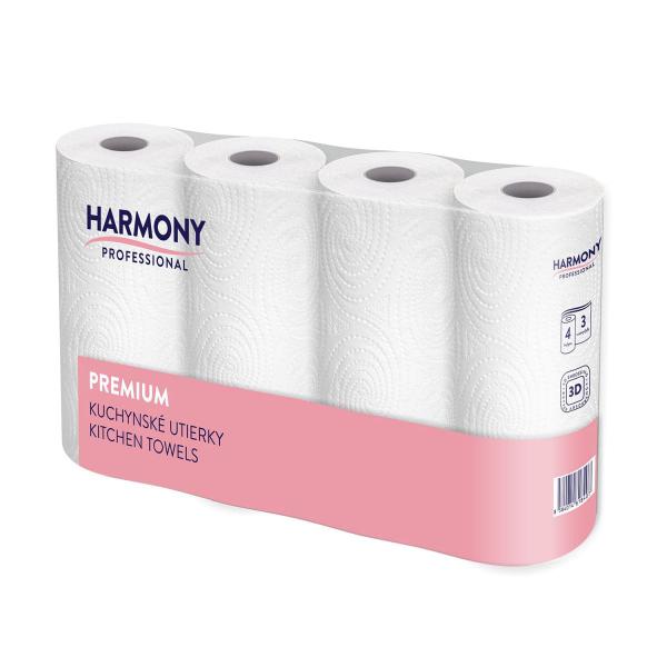 K&uuml;chenrolle (PAP) Harmony Pro 3-lagig &Oslash;11cm 10,5m 50 Blatt [4 St.]