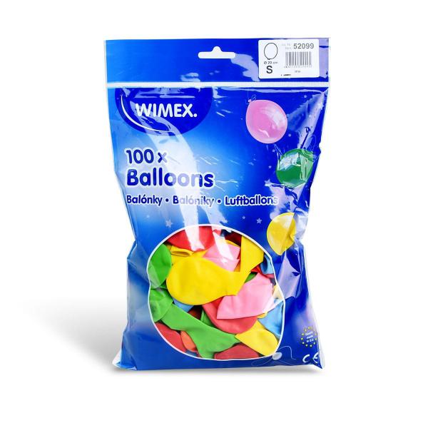 Luftballon bunt gemischt &Oslash;20cm `S` [100 St.]