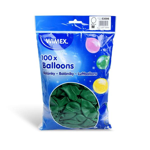 Luftballon waldgr&uuml;n &Oslash;25cm `M` [100 St.]
