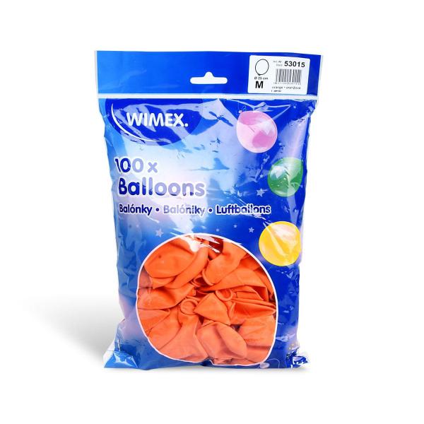 Luftballon orange &Oslash;25cm `M` [100 St.]
