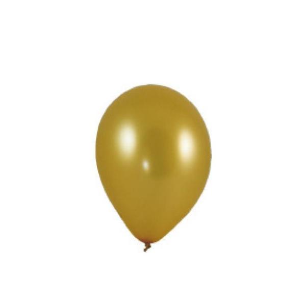 Luftballon gold &Oslash;25cm `M` [100 St.]