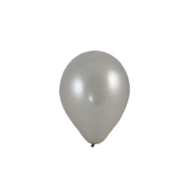 Luftballon silber &Oslash;25cm `M` [100 St.]
